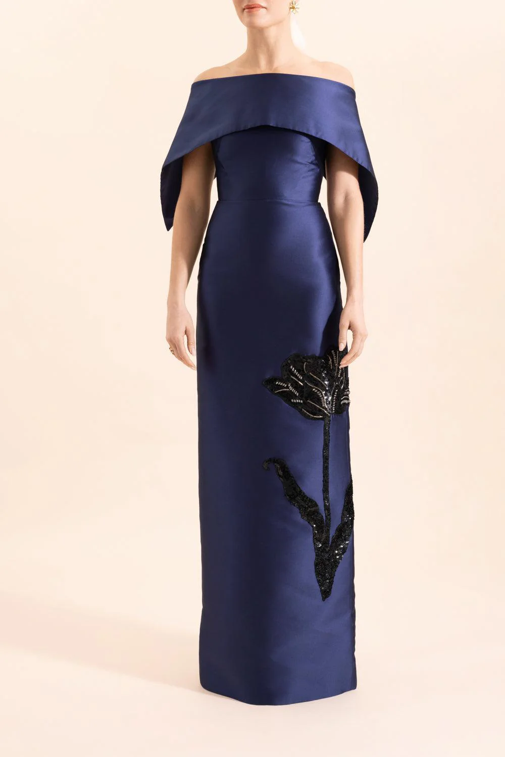 Embellished Off The Shoulder Gown - Image 2