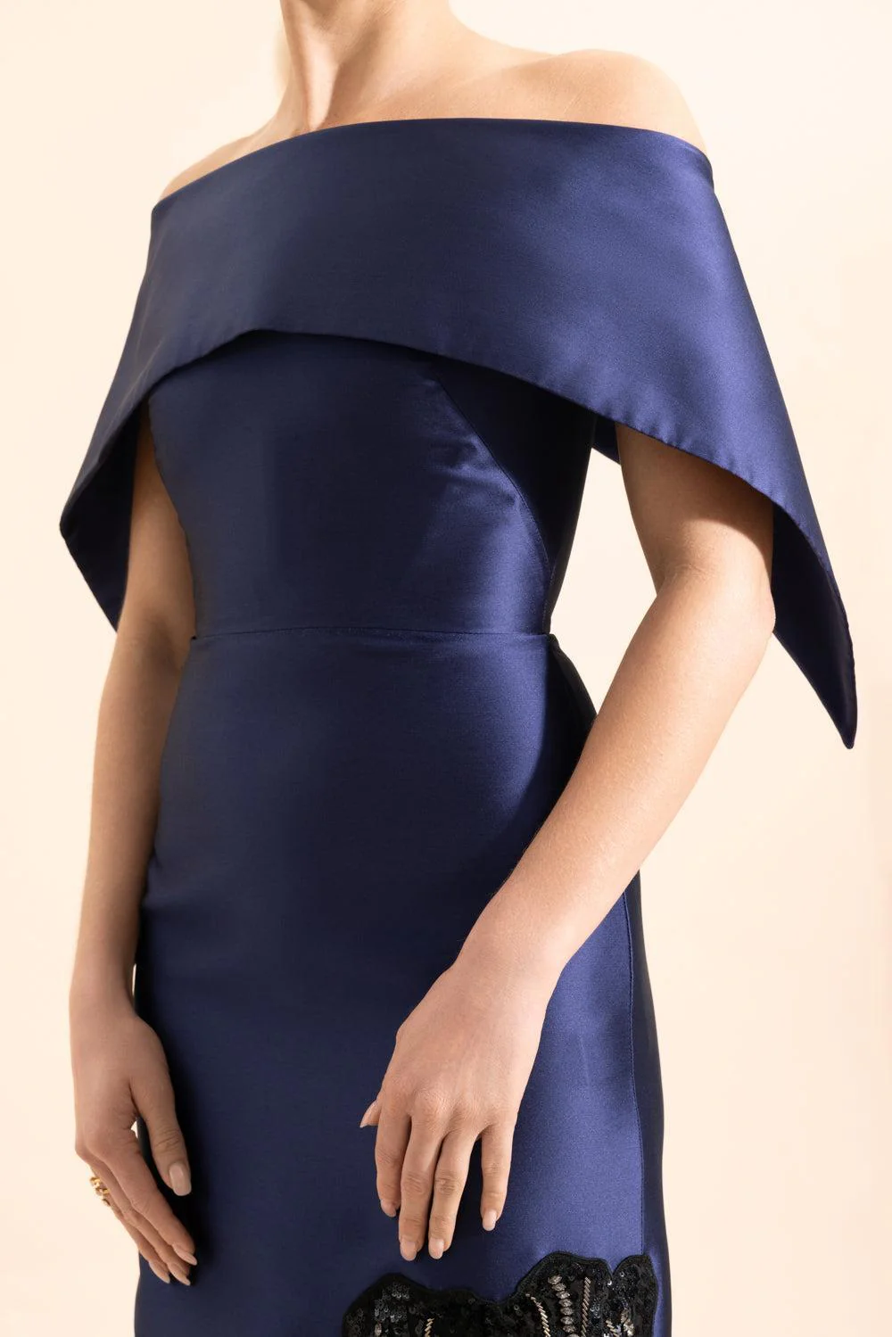 Embellished Off The Shoulder Gown - Image 3