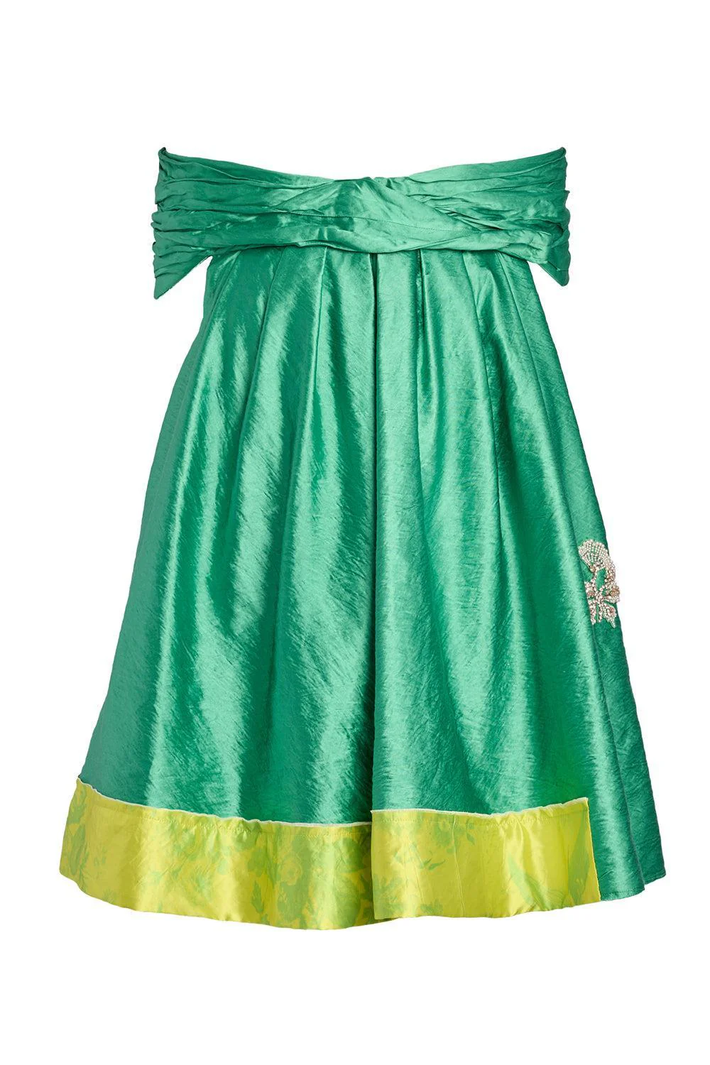 Embellished Texture Off The Shoulder Mini Dress - Image 3