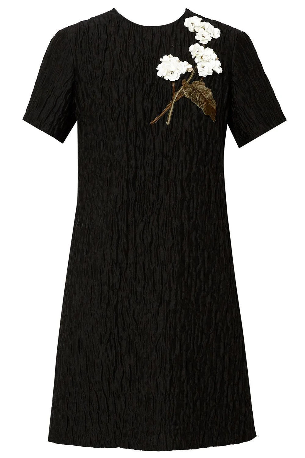 Embroidered Short Sleeve Dress