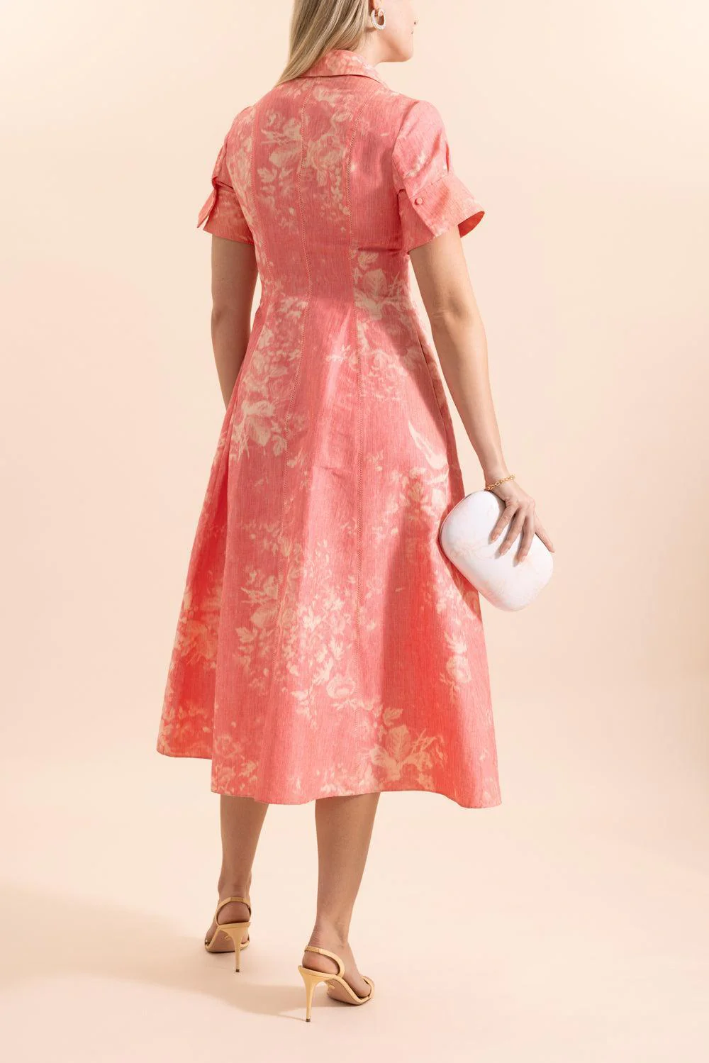 Floral Print Midi Shirt Dress - Image 4