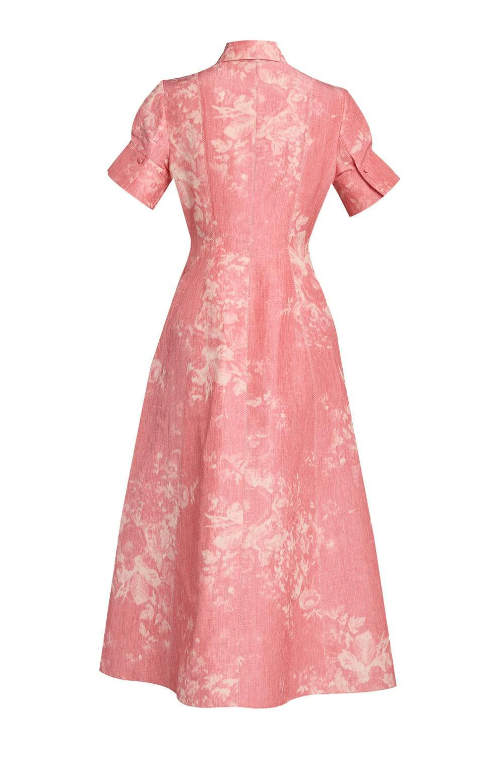 Floral Print Midi Shirt Dress - Image 5