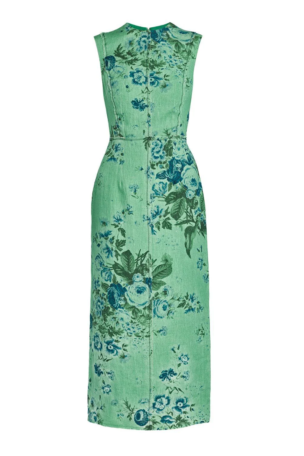 Floral Print Pencil Midi Dress