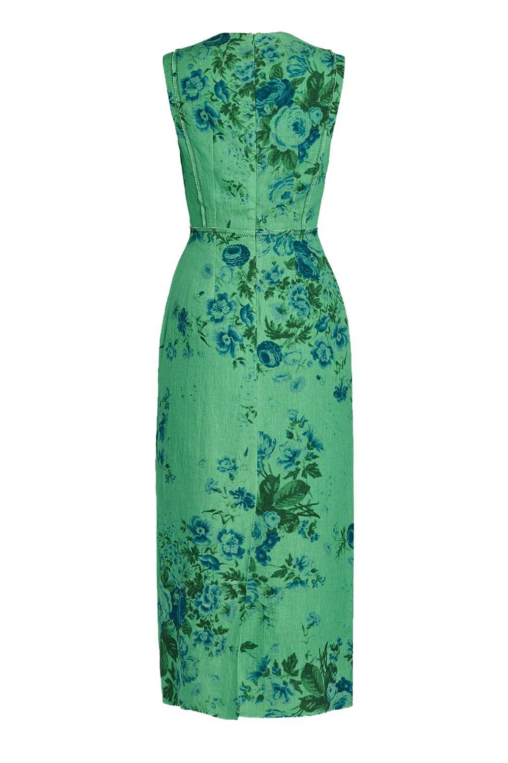 Floral Print Pencil Midi Dress - Image 5