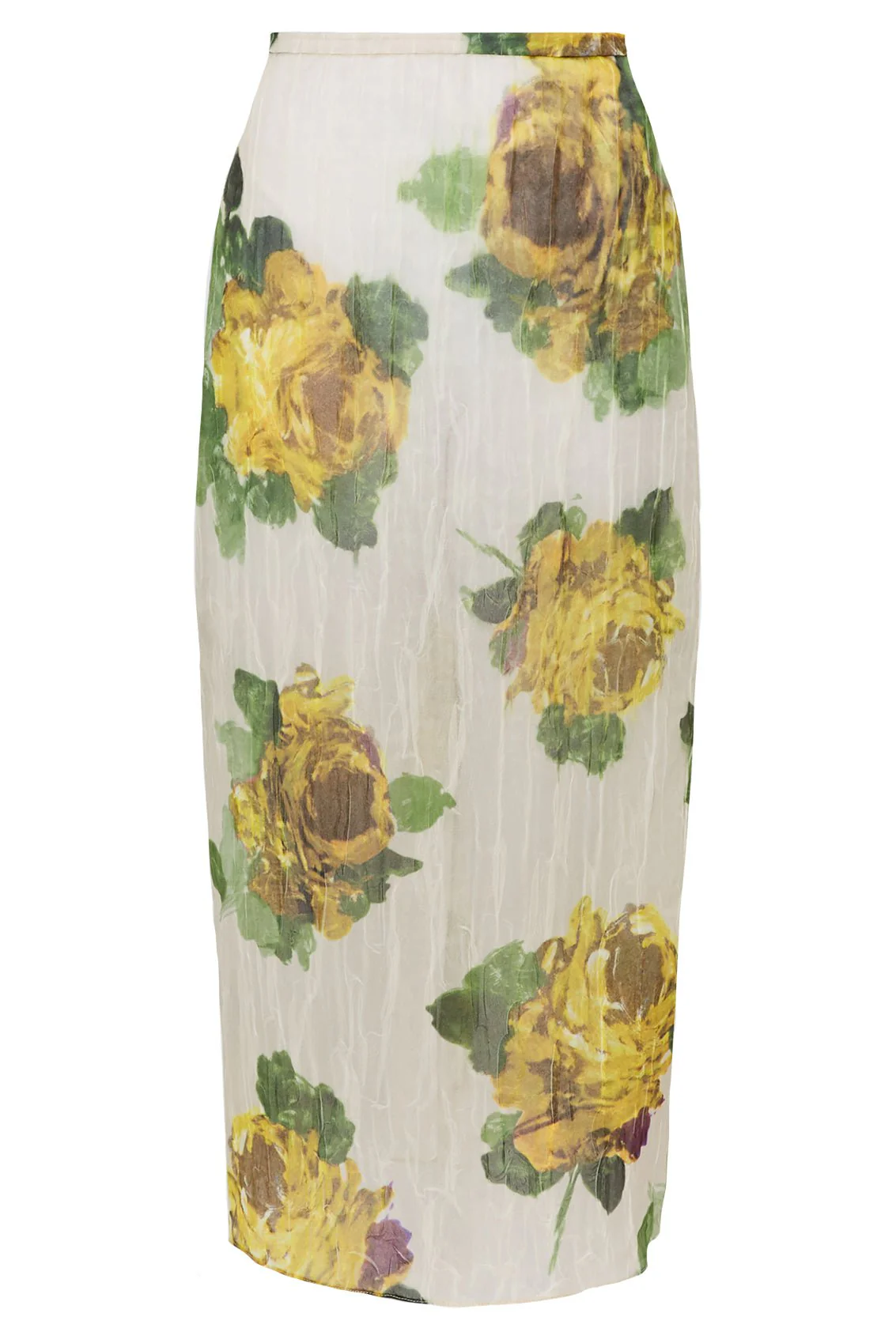 Floral Slip Midi Skirt