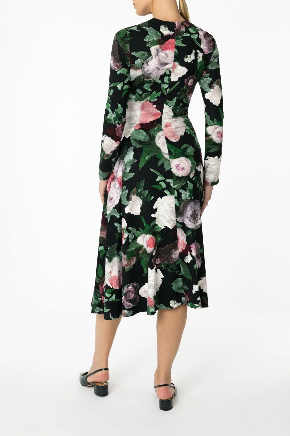Long Sleeve Draped Dress - Image 4
