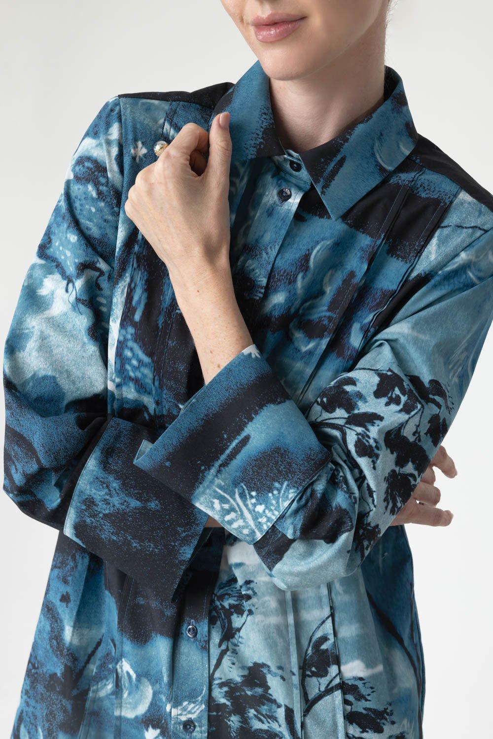 Long Sleeve Shirt Dress - Image 3