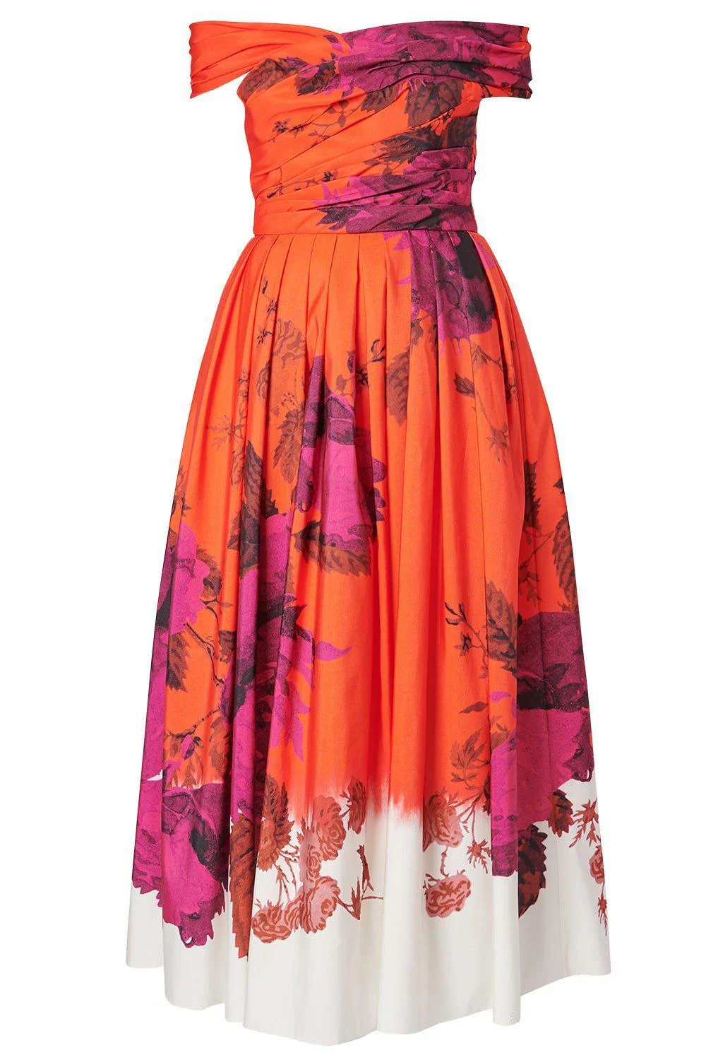 Off Shoulder Full Skirt Dress
