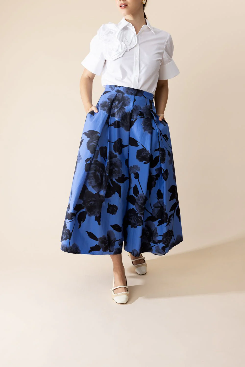 Rosette Button Down Shirt - Image 3
