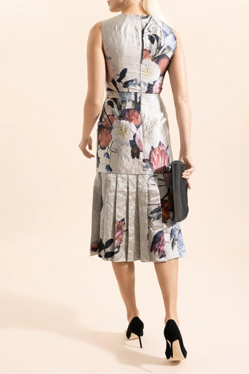 Satin Cocktail Dress - Image 4