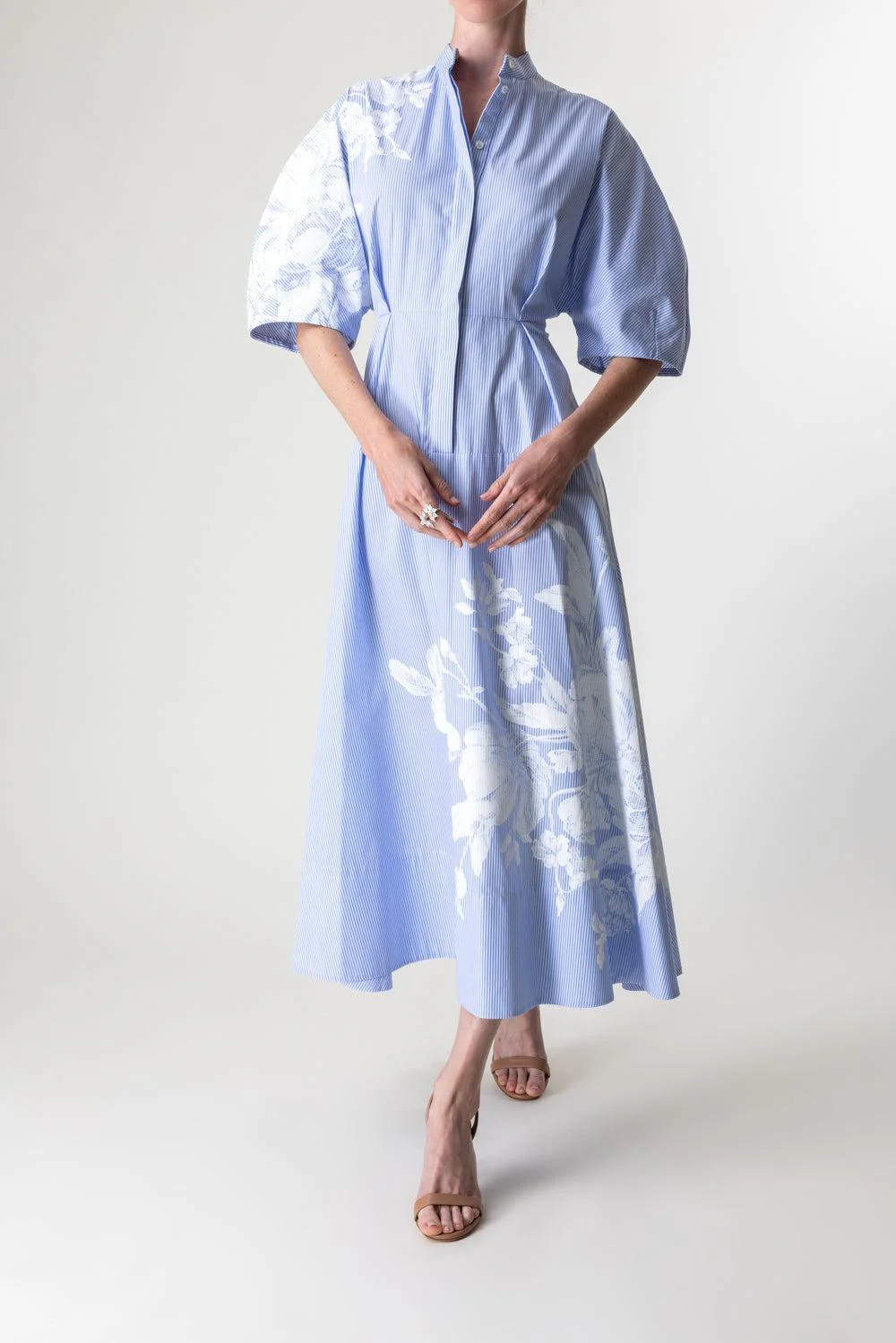 Short Sleeve Midi Shirt Dress - Image 2