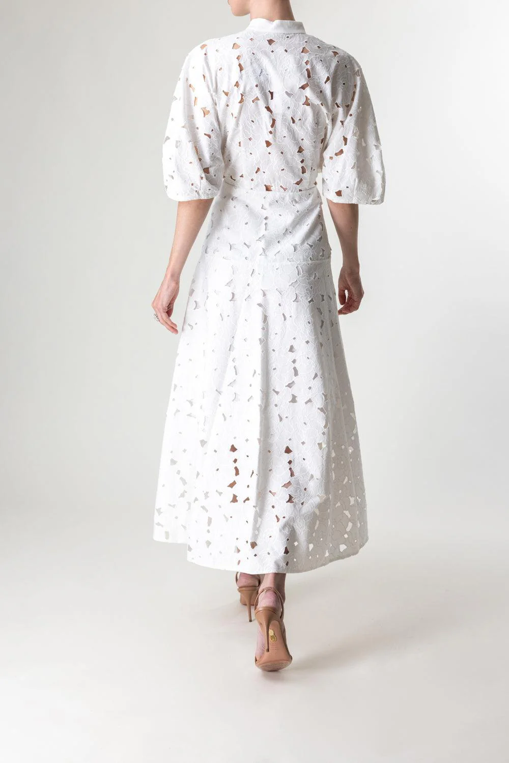 Short Sleeve Midi Shirt Dress - Image 4