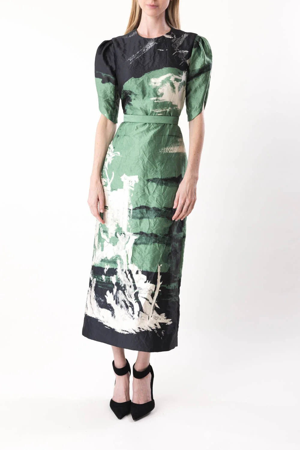 Short Sleeve Pencil Cocktail Dress - Image 2