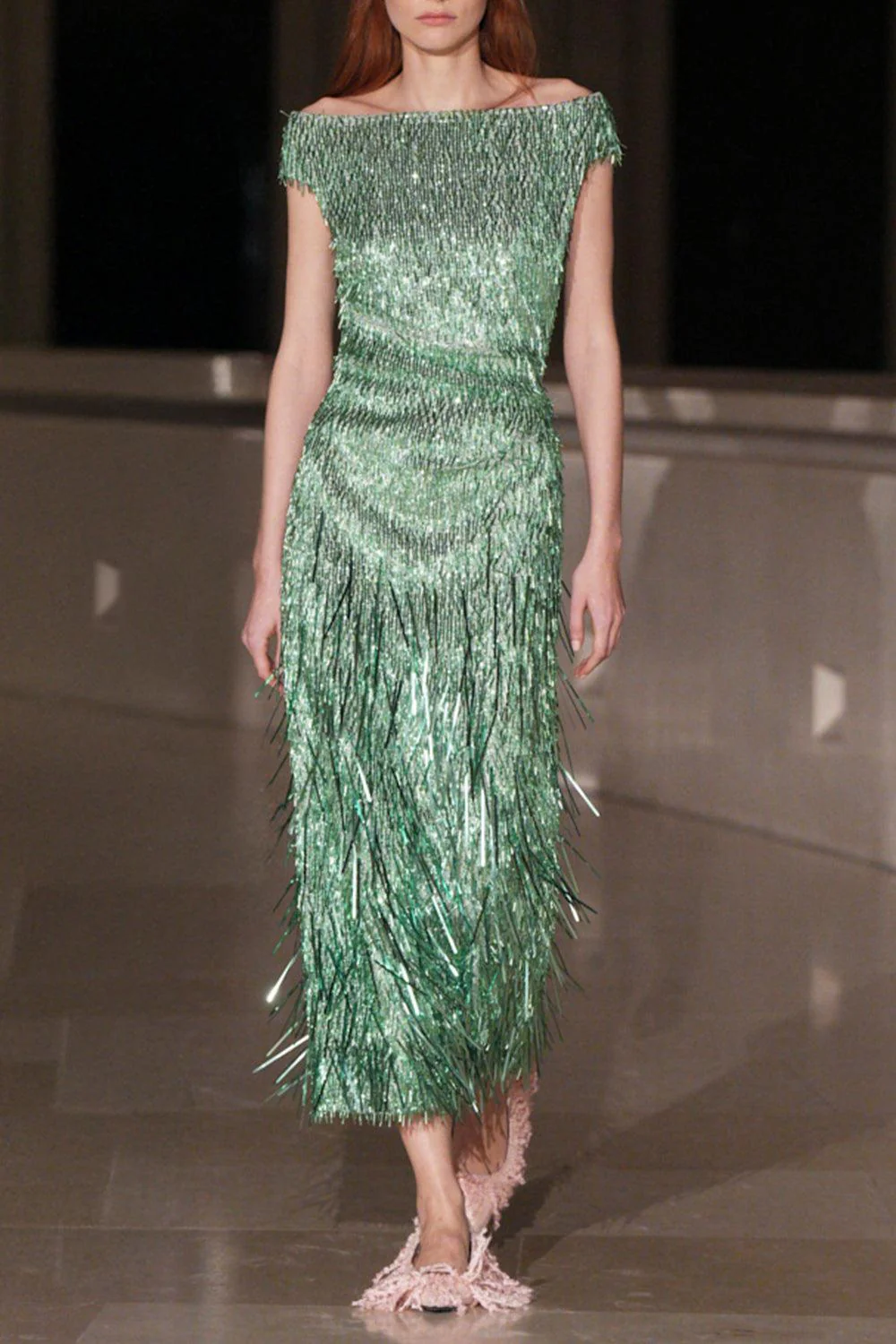 Short Sleeve Sequin Cocktail Dress - Image 2