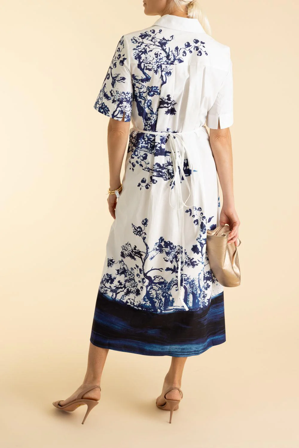 Short Sleeve Shirt Dress - Image 4