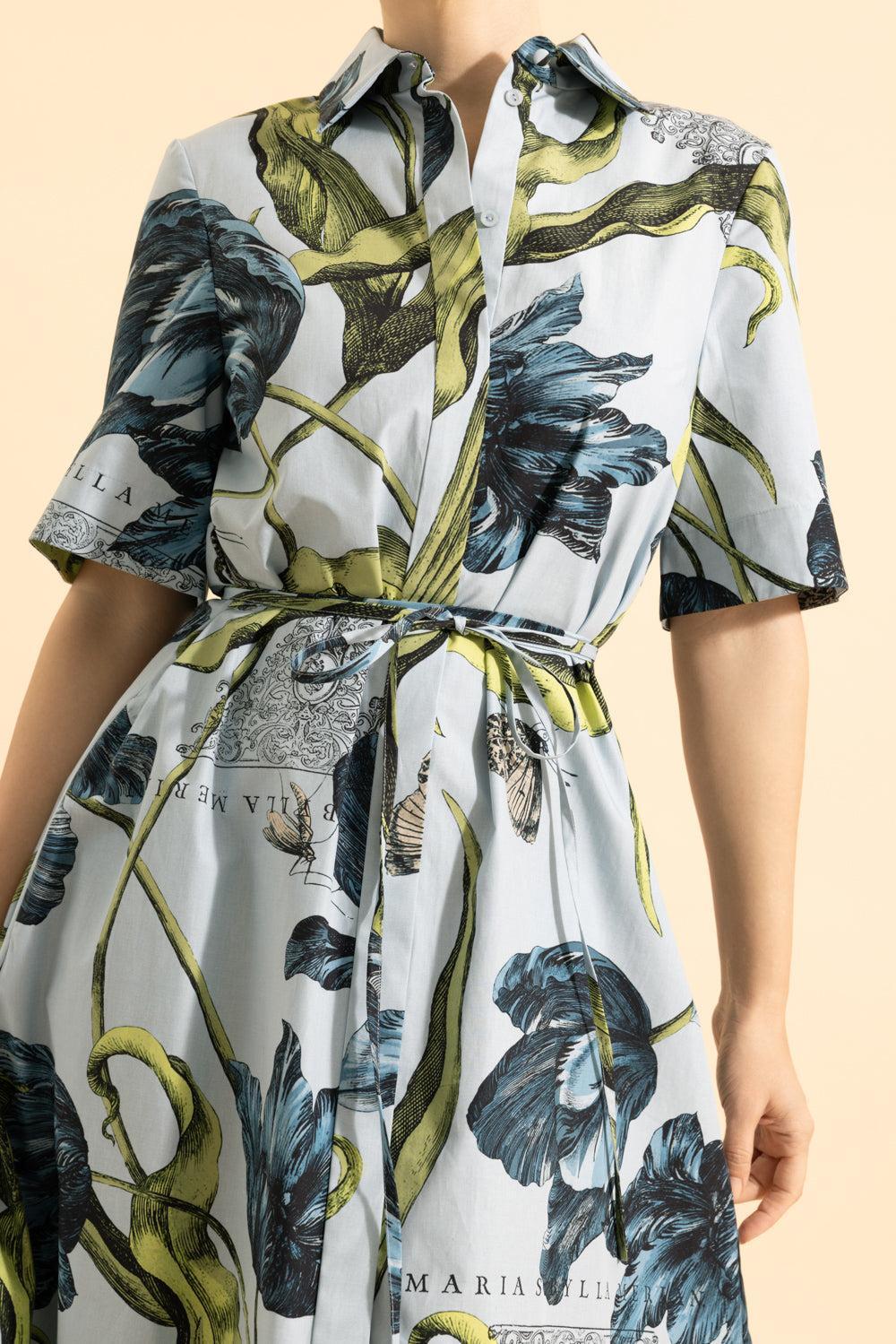 Short Sleeve Shirt Dress - Image 3