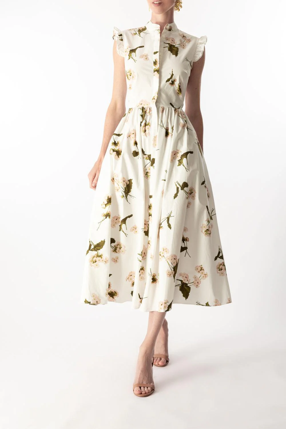 Sleeveless Flare Midi Dress - Image 2