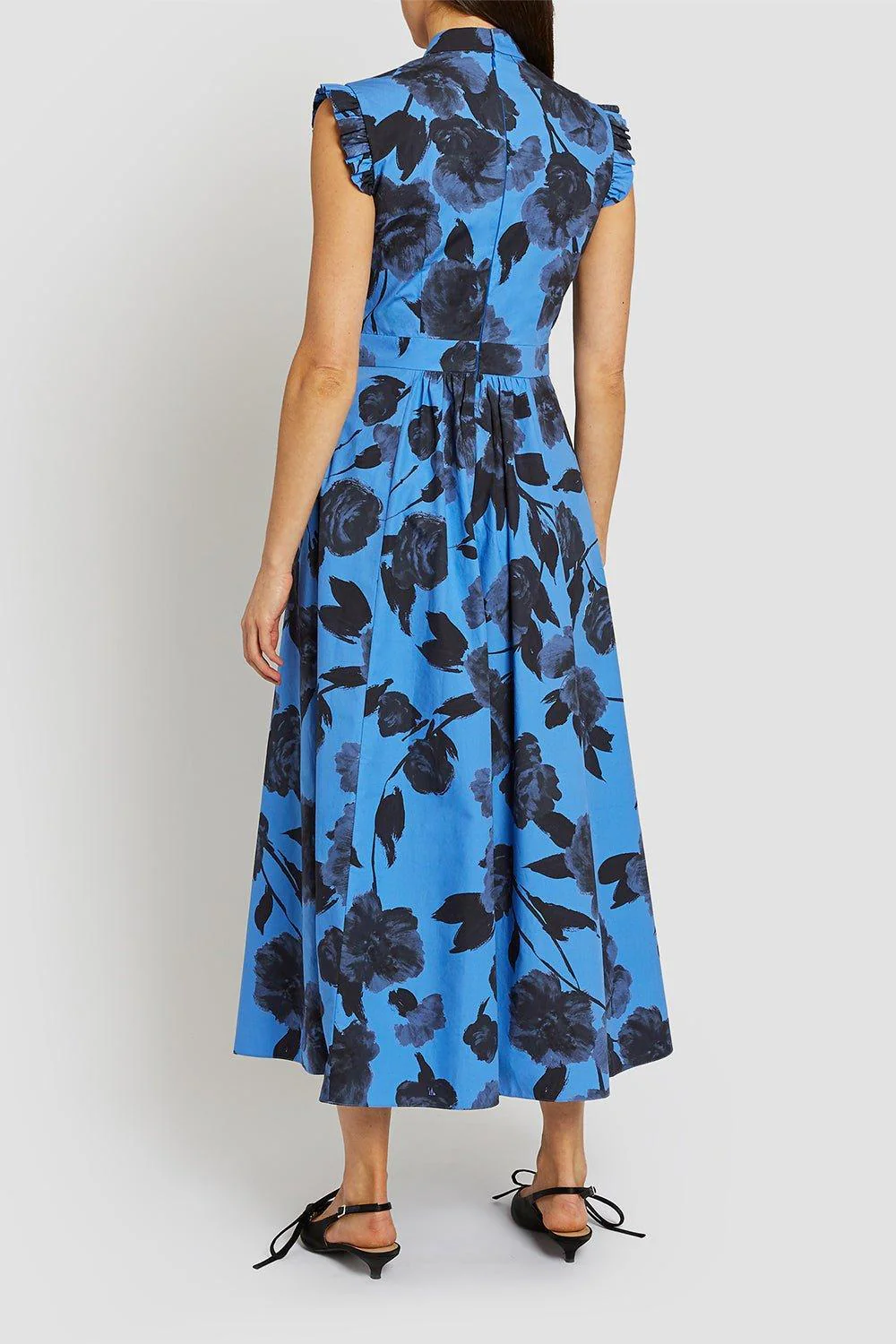Sleeveless Full Skirt Midi Dress - Image 3