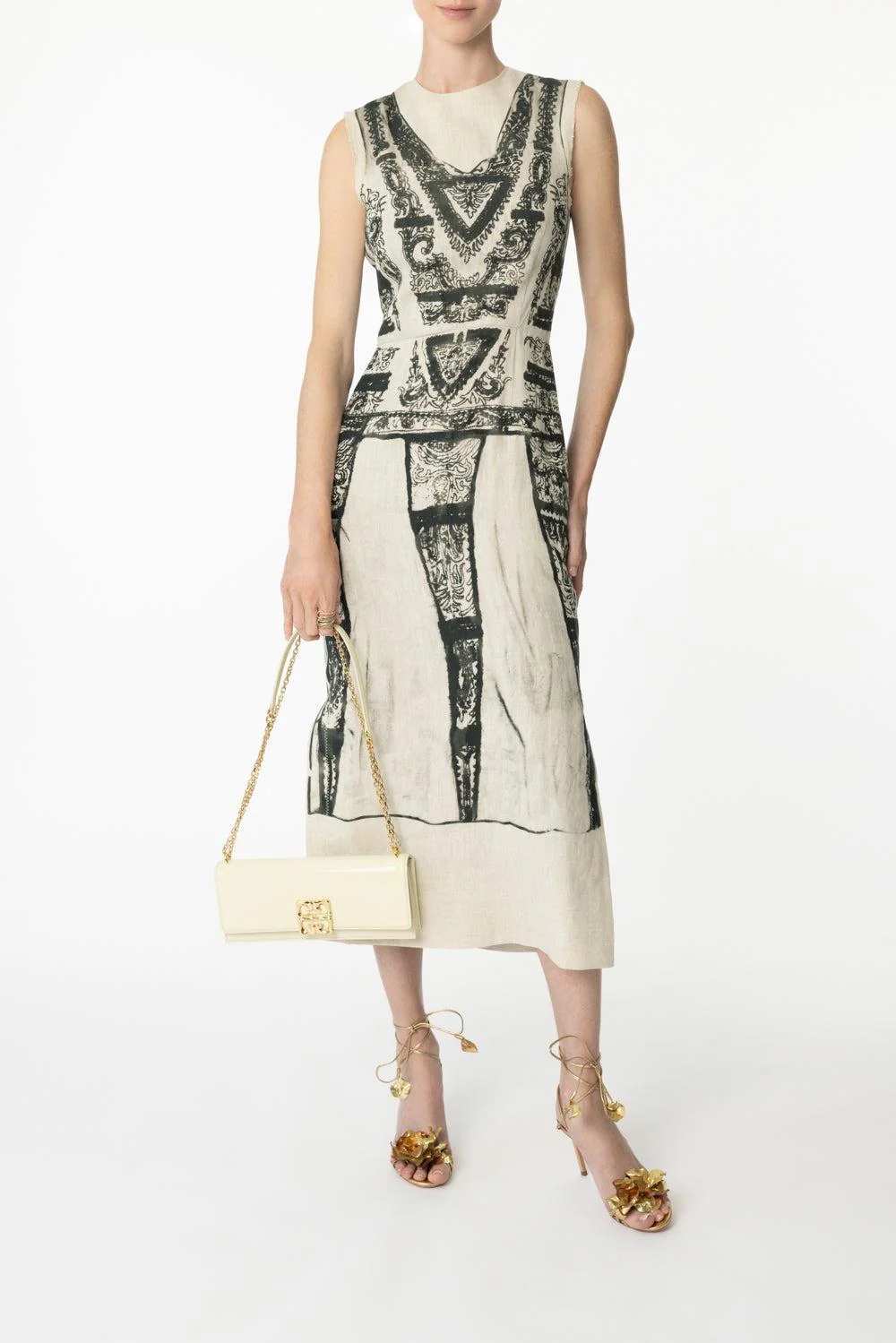 Sleeveless Midi Pencil Dress - Image 2