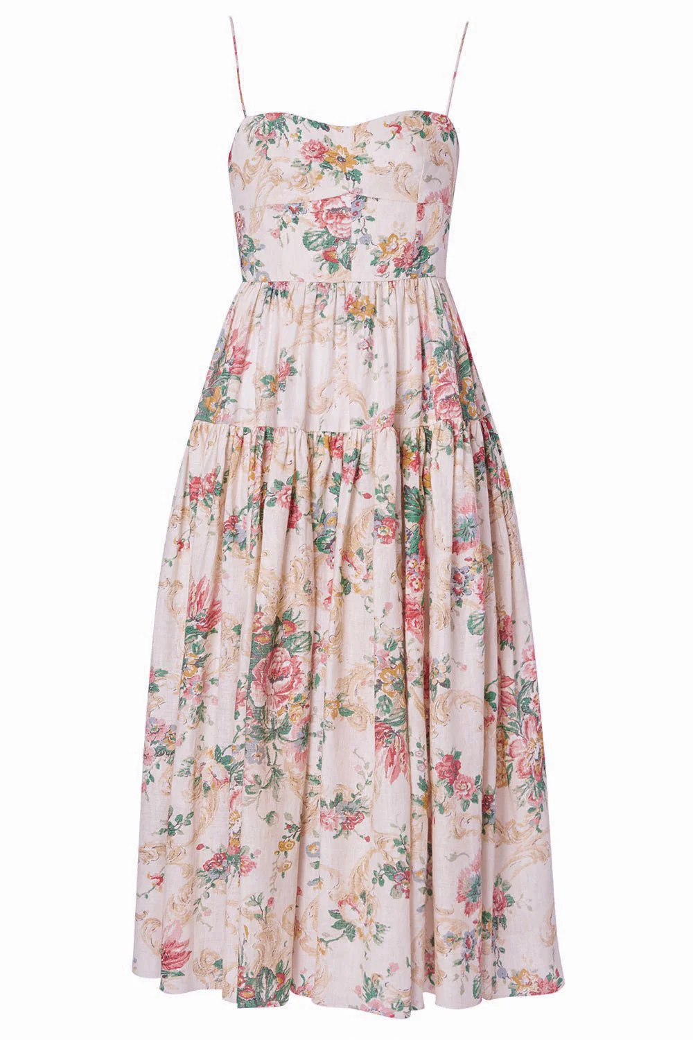 Strappy Fit Flare Midi Dress
