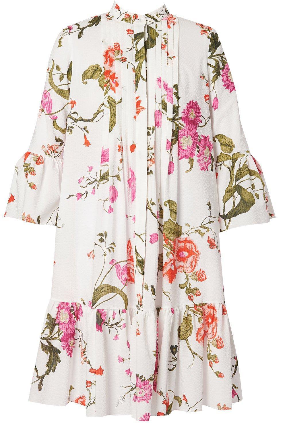 Tiered Hem Floral Short Dress