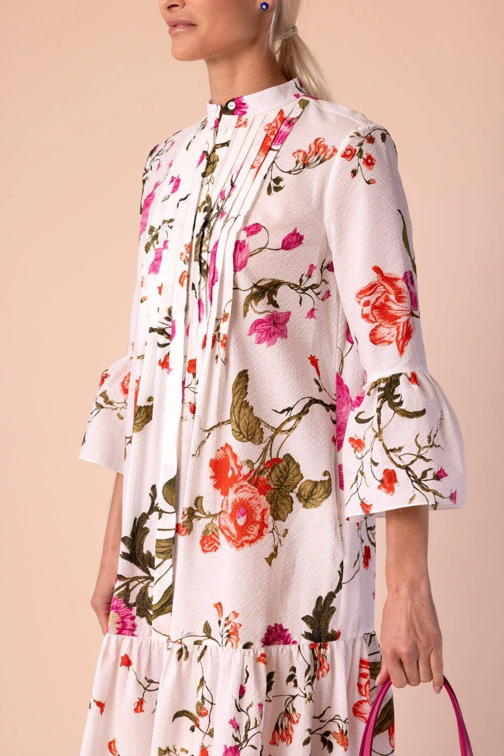 Tiered Hem Floral Short Dress - Image 3