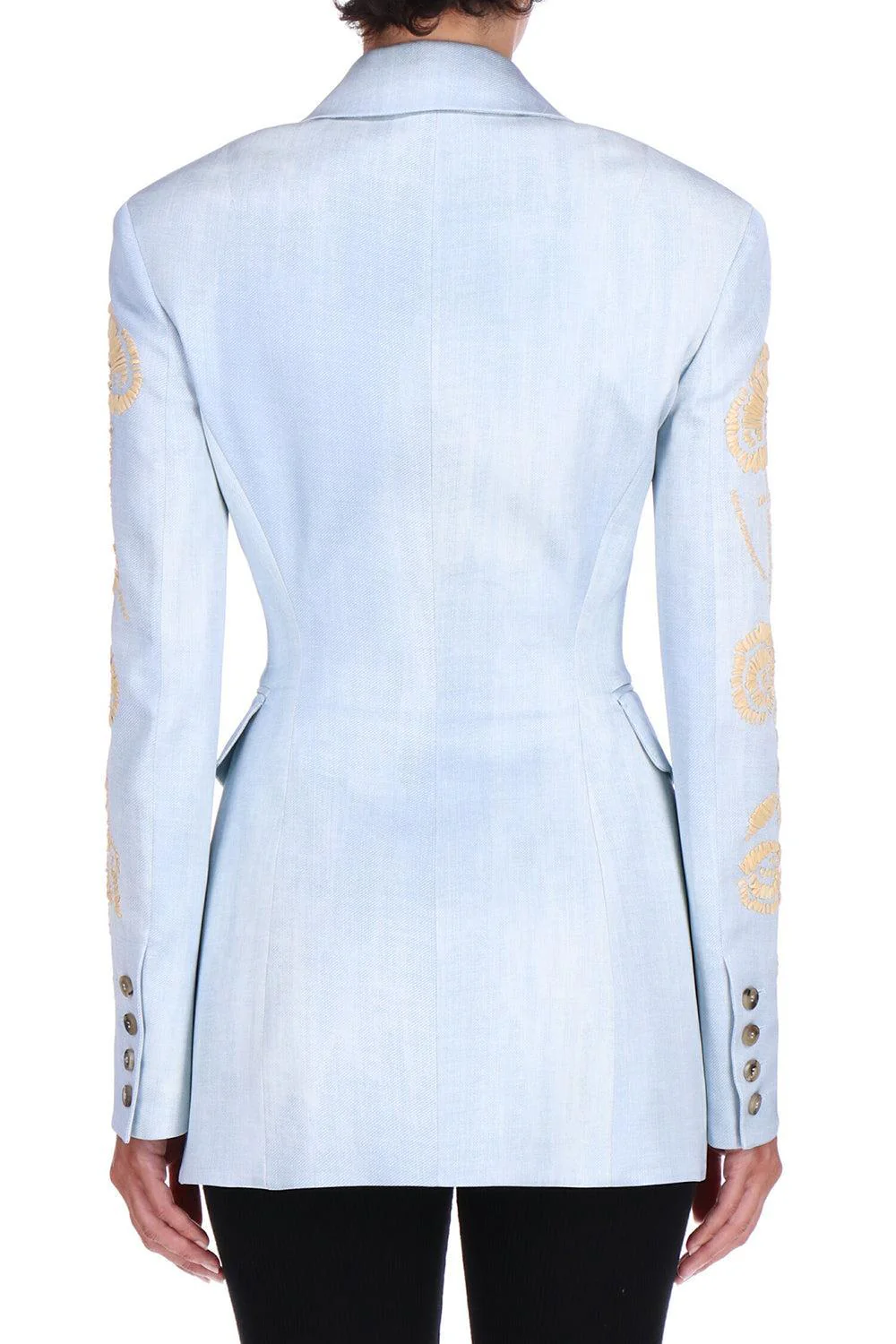 Embroidered Double Breasted Jacket - Image 3