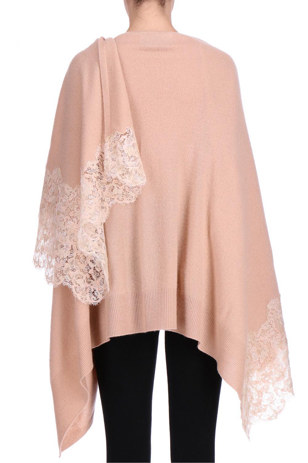 Embroidered Poncho - Tawny Brown - Image 3