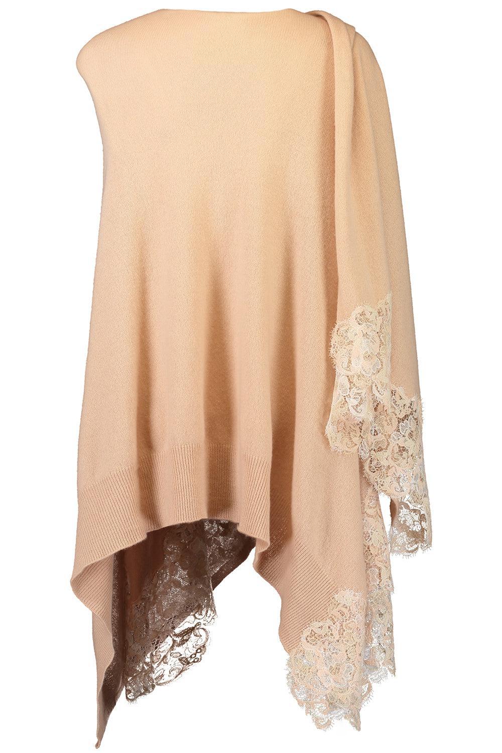 Embroidered Poncho - Tawny Brown - Image 4