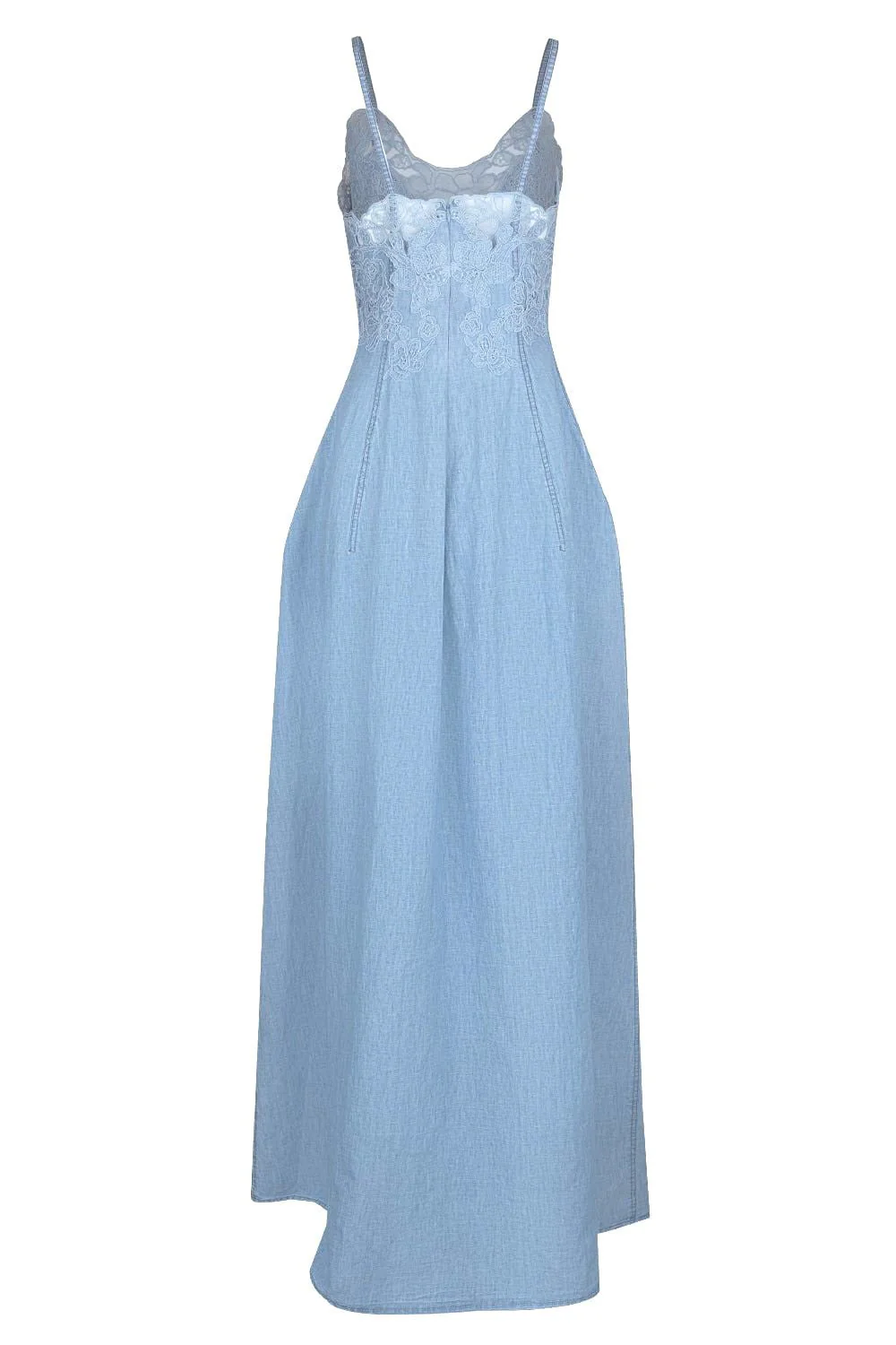 Faux Denim Dress - Image 3