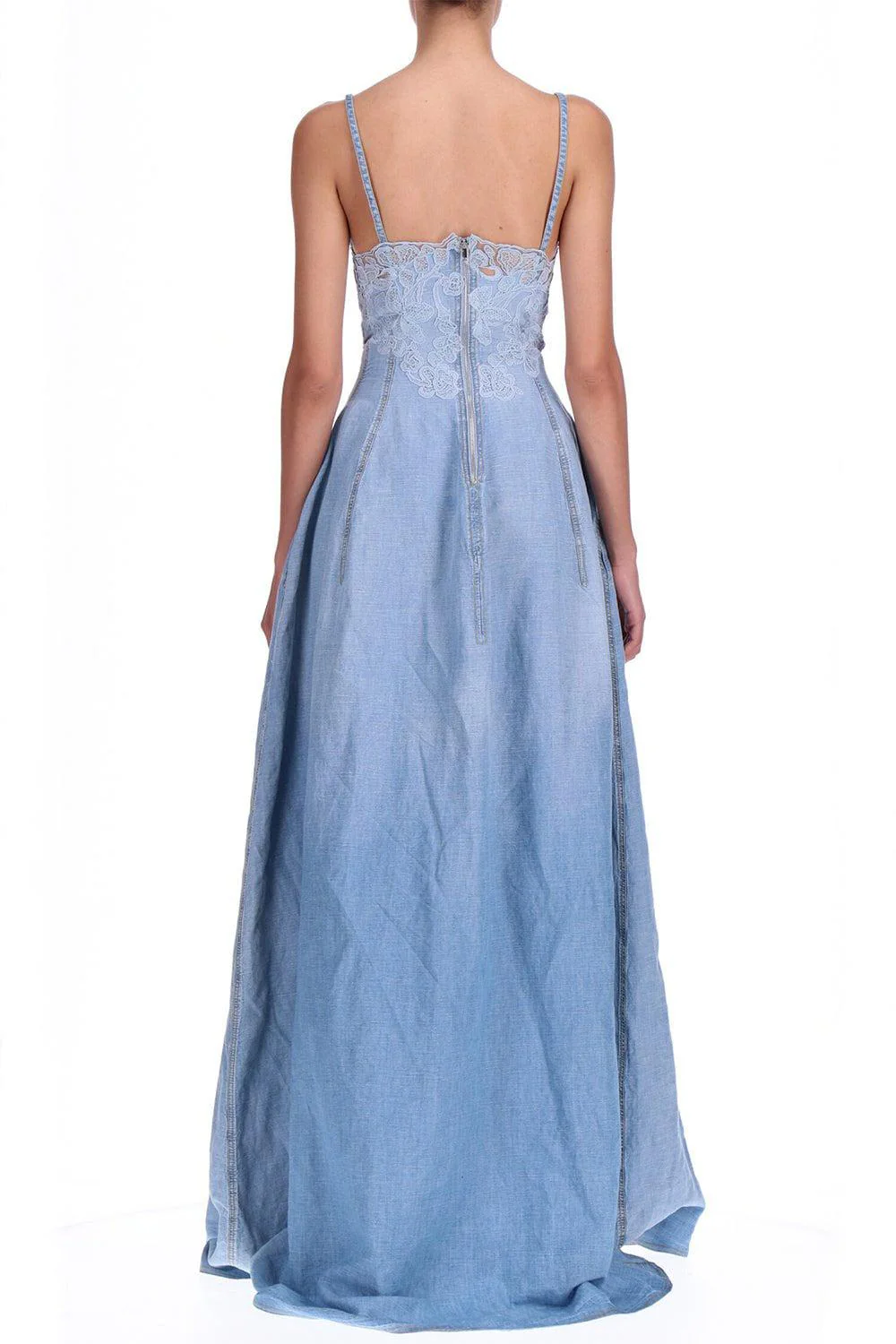 Faux Denim Dress - Image 4