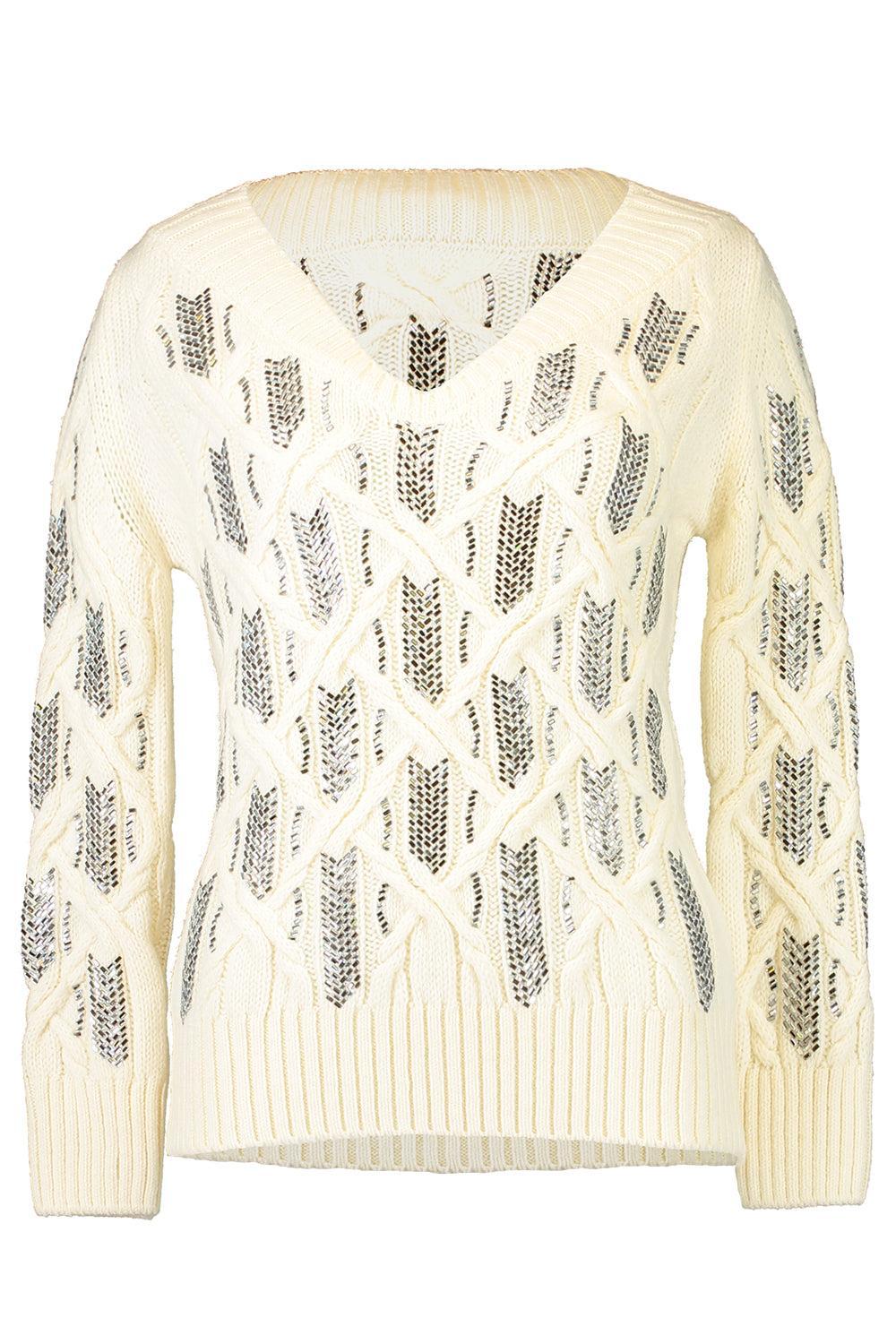 Long Sleeved V-Neck Sweater