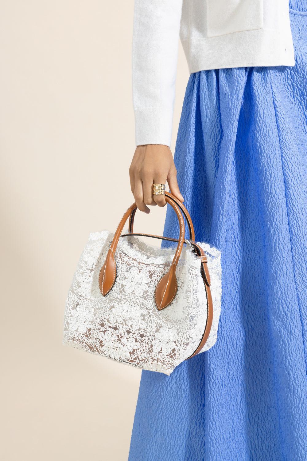 Margot Mini Lace Shopping Bag - Image 4