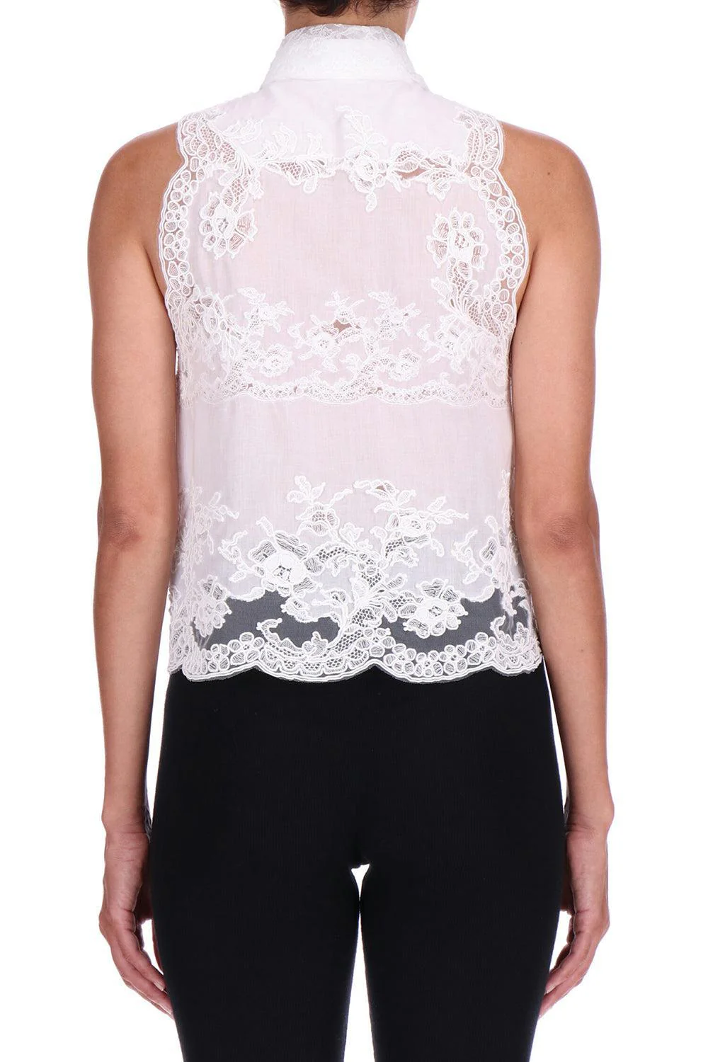 Sleeveless Embroidered Blouse - Image 3