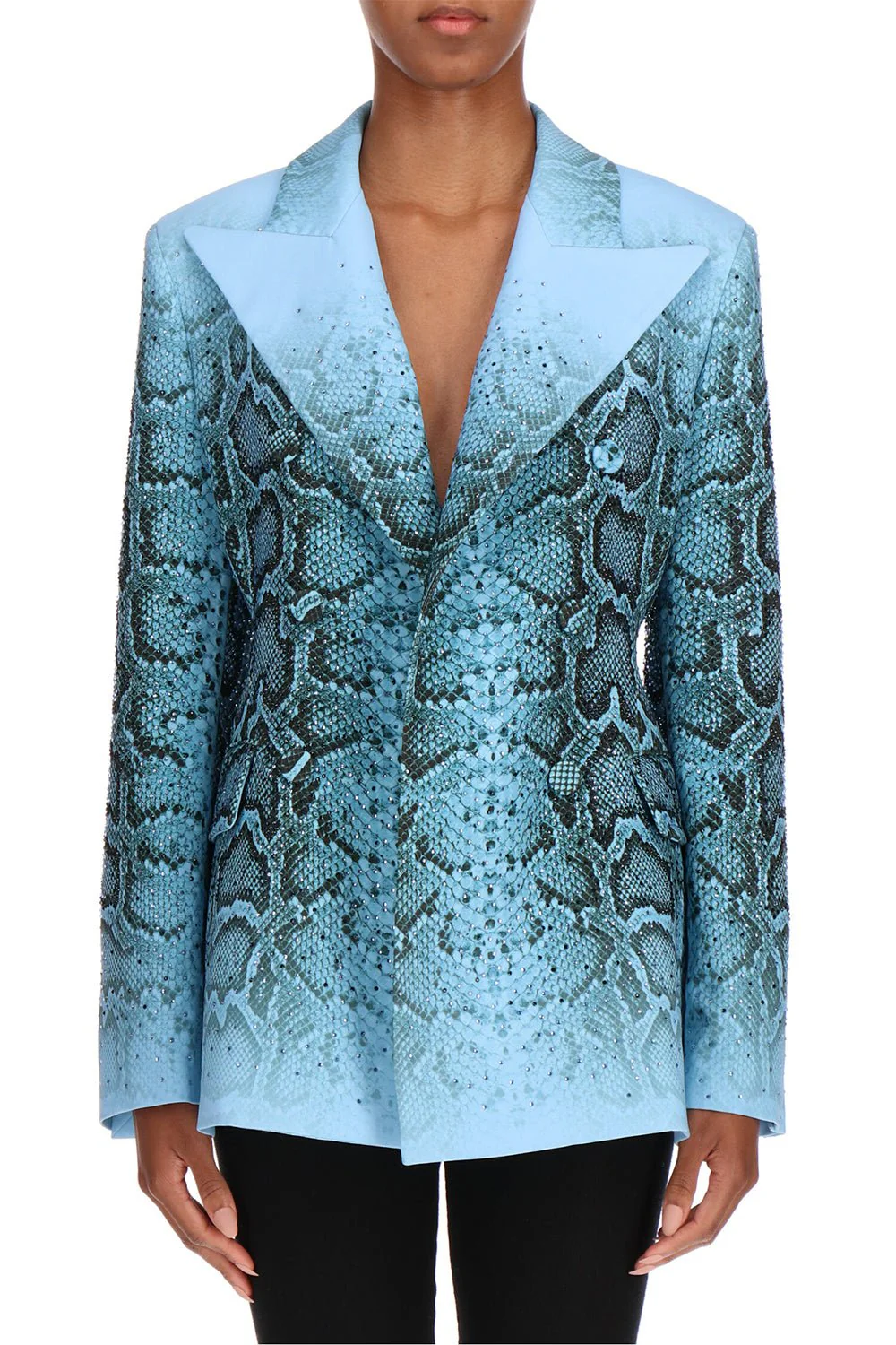 Snake Print Double Breasted Jacket - Image 2