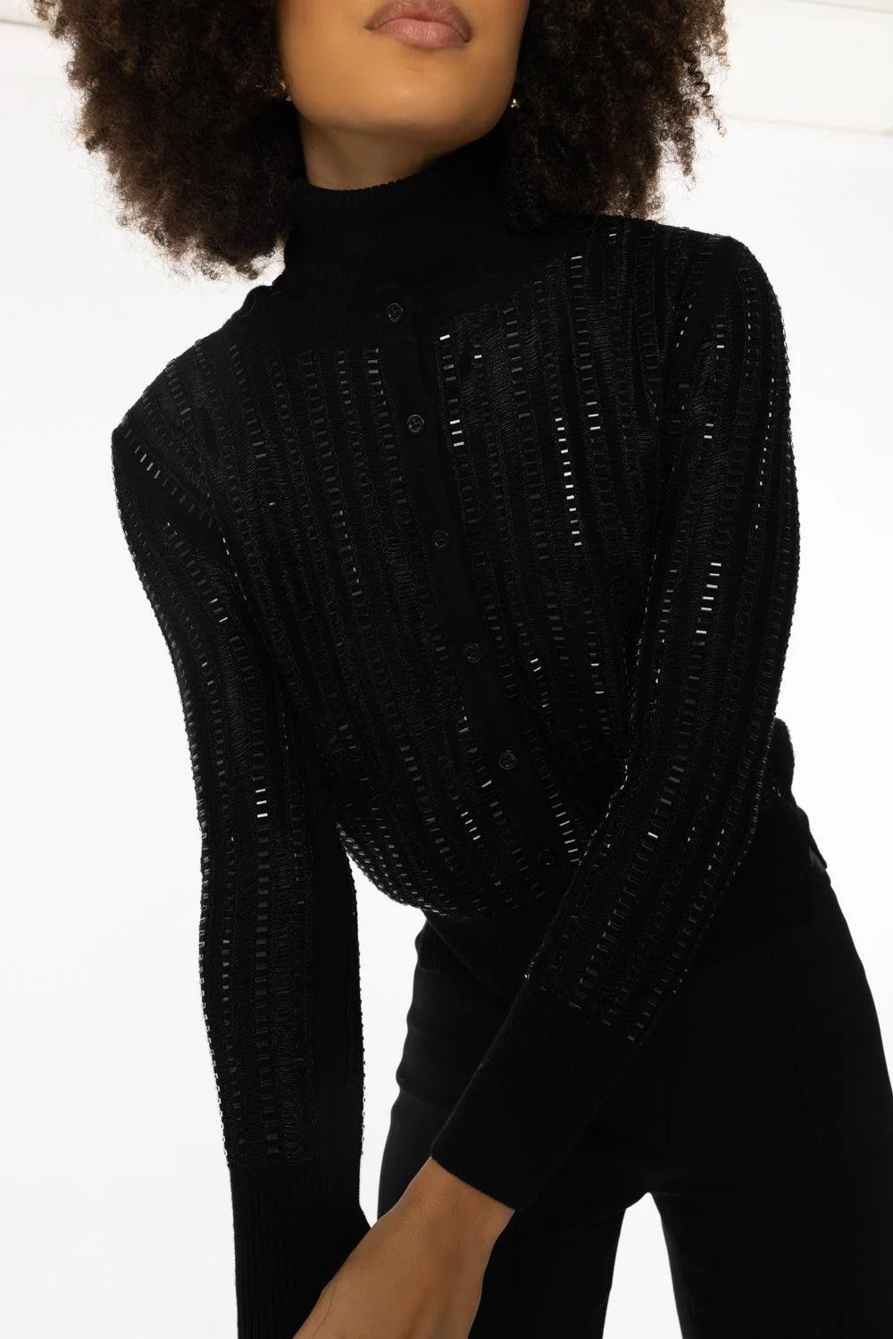 Three Quarter Sleeve Cardigan - Image 3