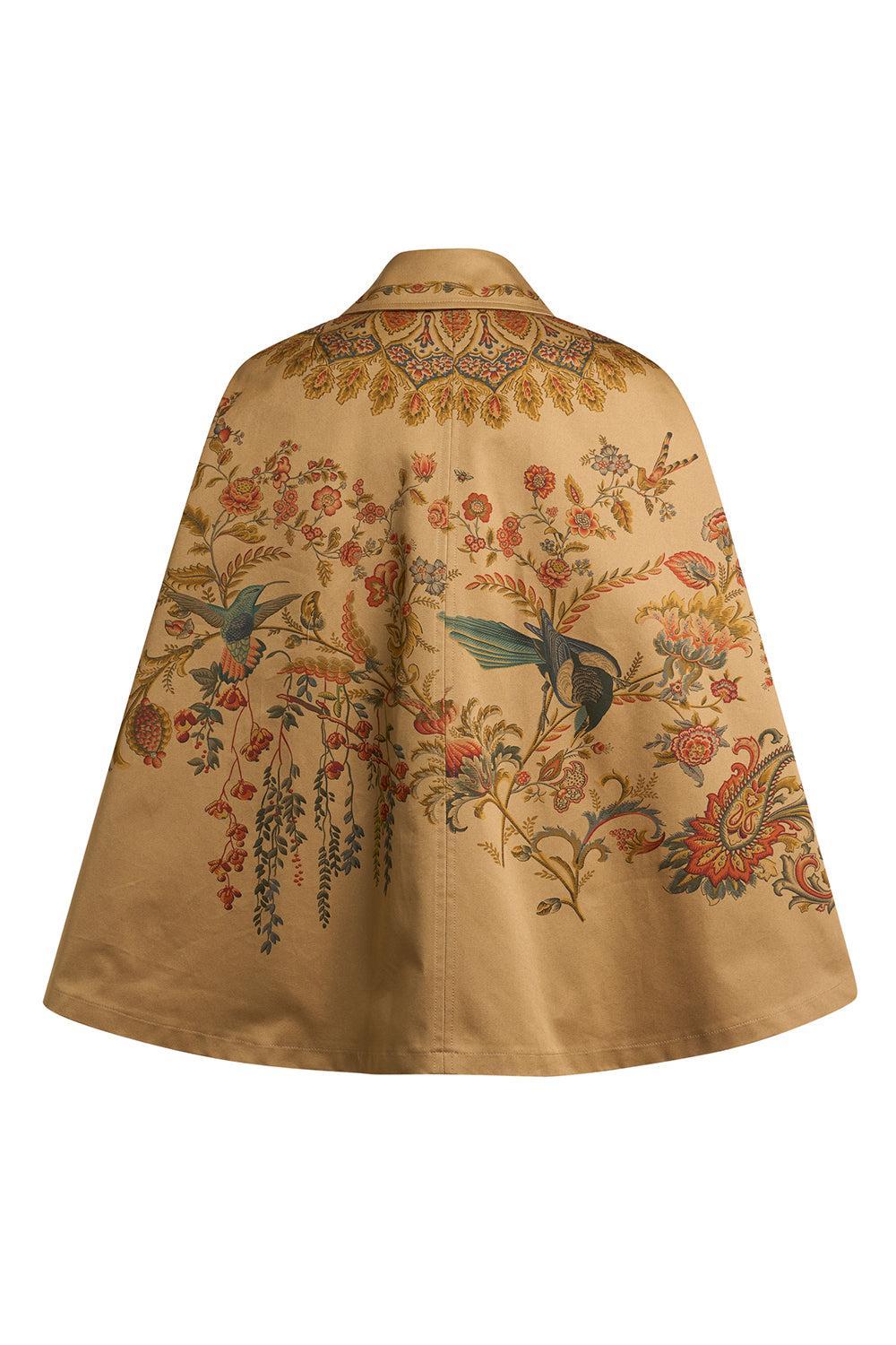 Belted Print Cape Jacket - Image 5