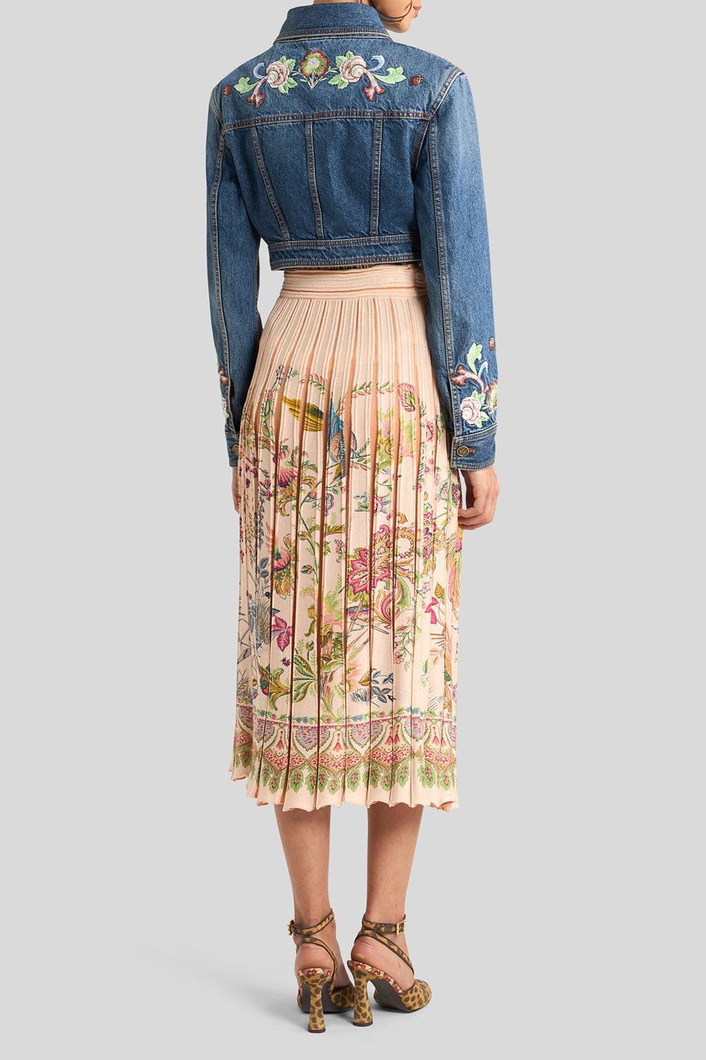 Embroidered Crop Jacket - Image 4