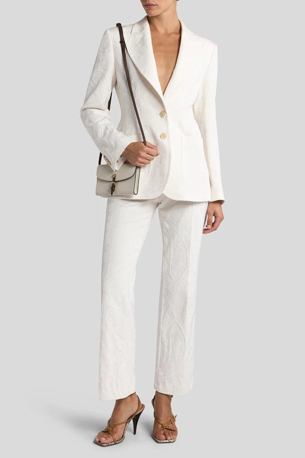 Embroidered Crop Trousers - Image 2