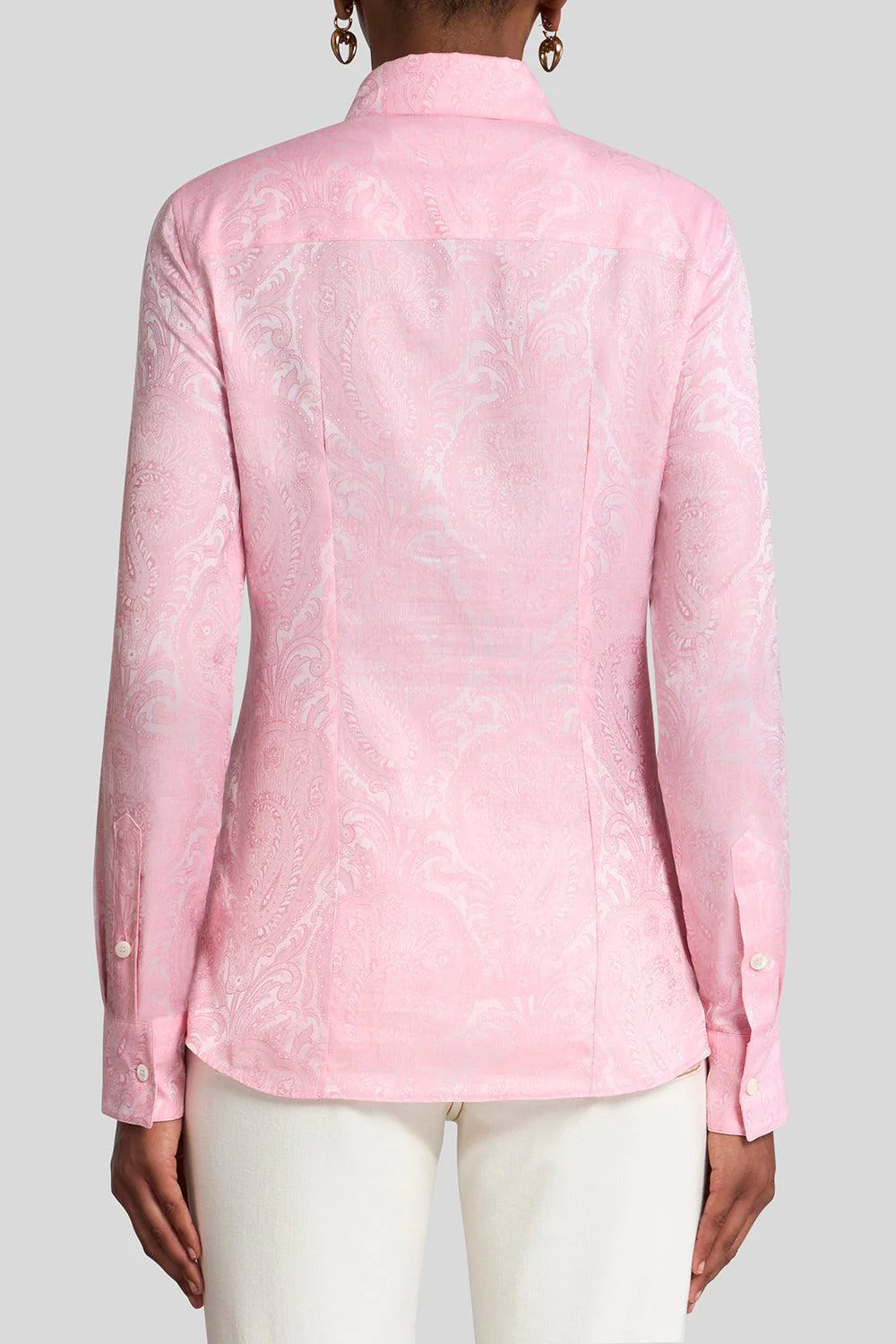 FITTED LONG SLEEVE BLOUSE - Image 4