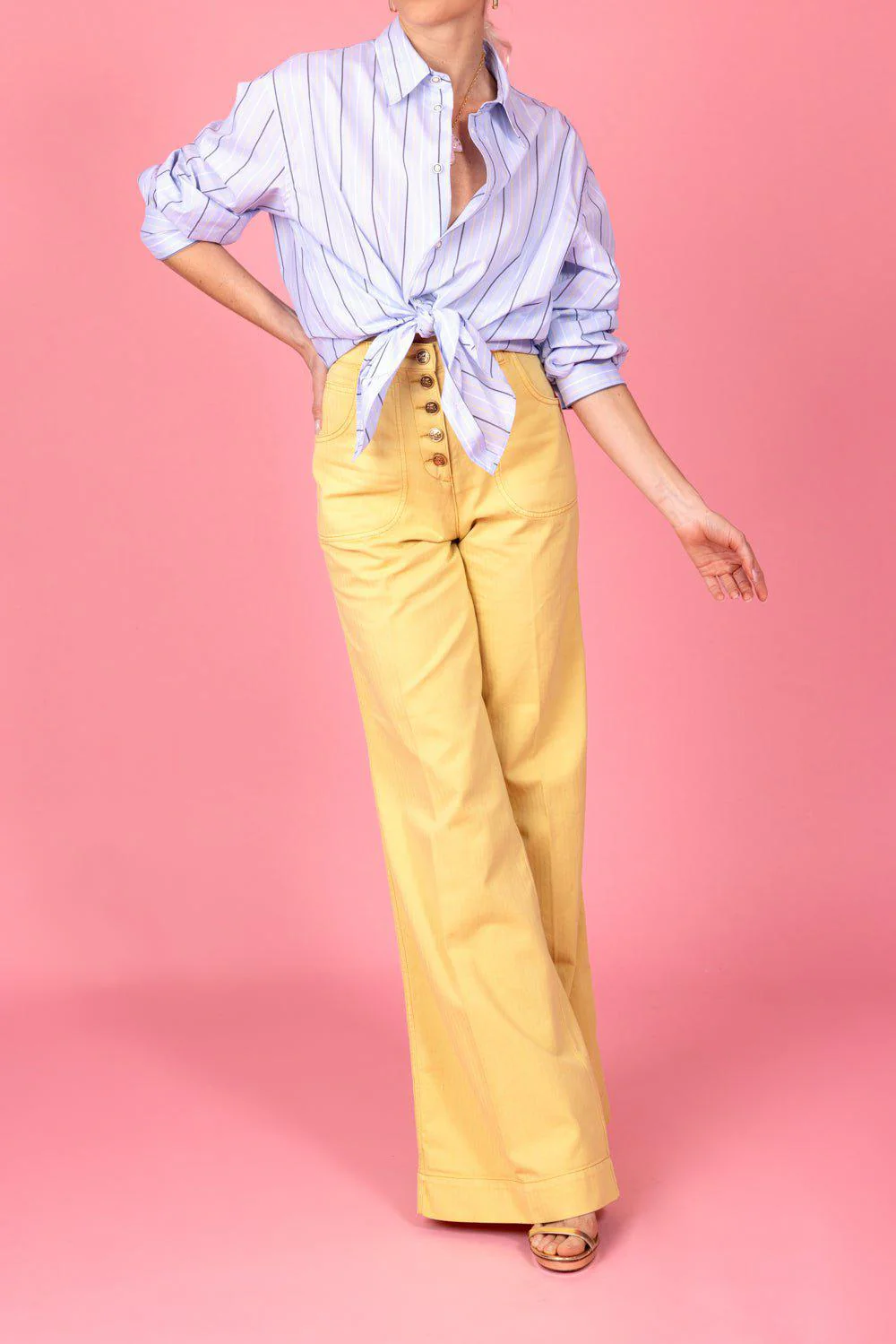 Five Button Flare Pant - Image 4