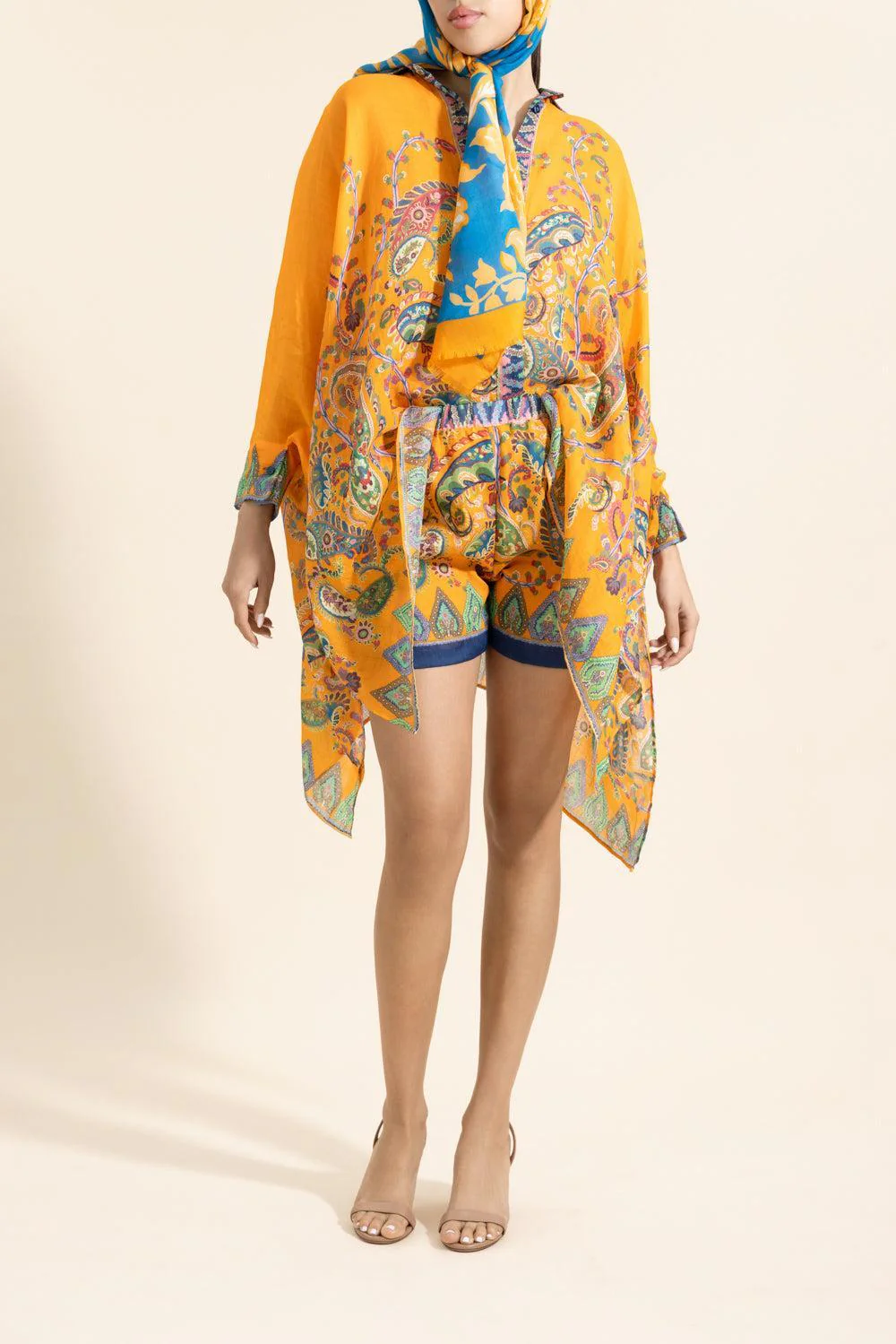 Flare Poncho Beach Blouse - Image 3