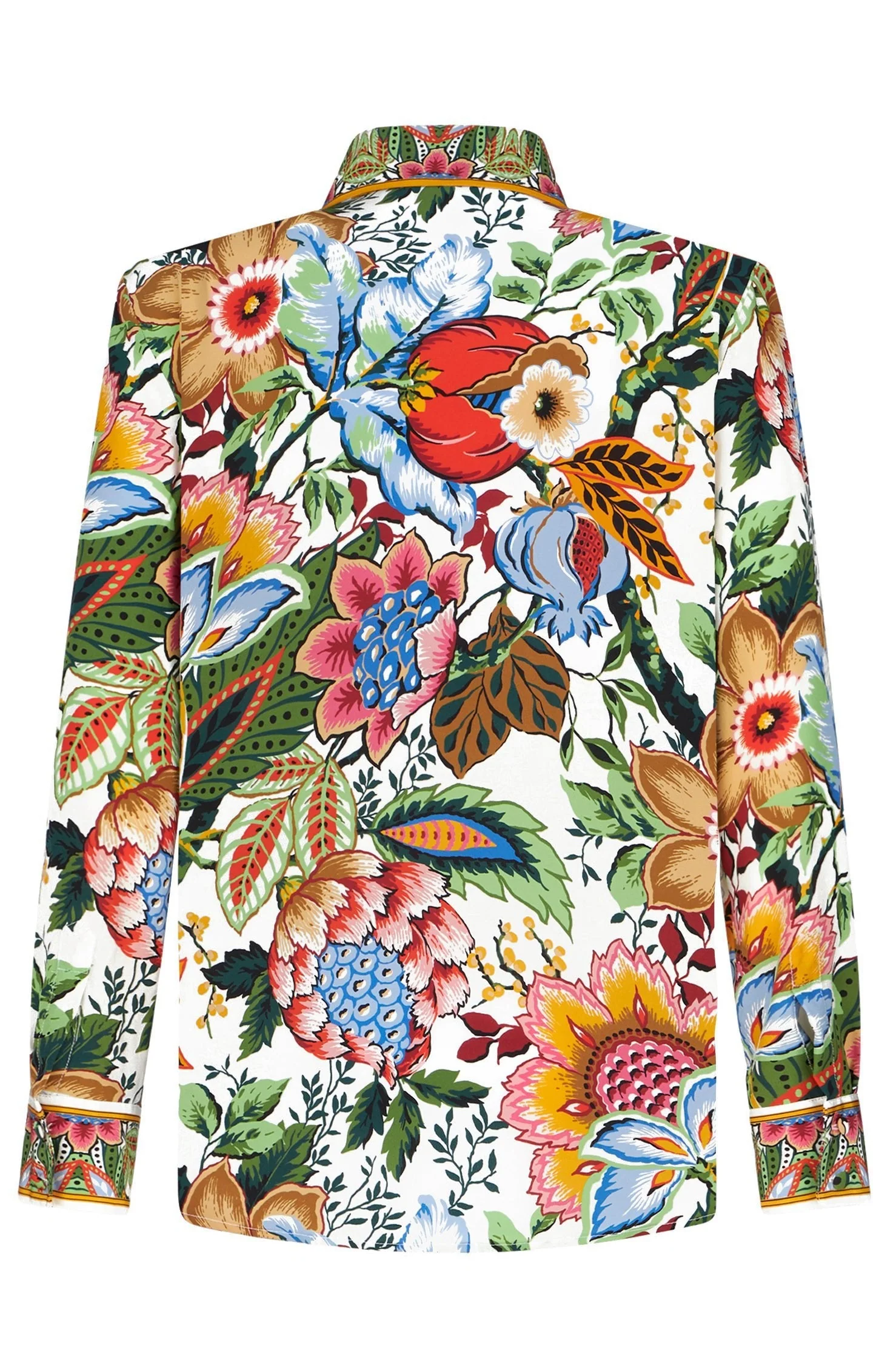 Floral Long Sleeve Button Down Blouse - Image 6