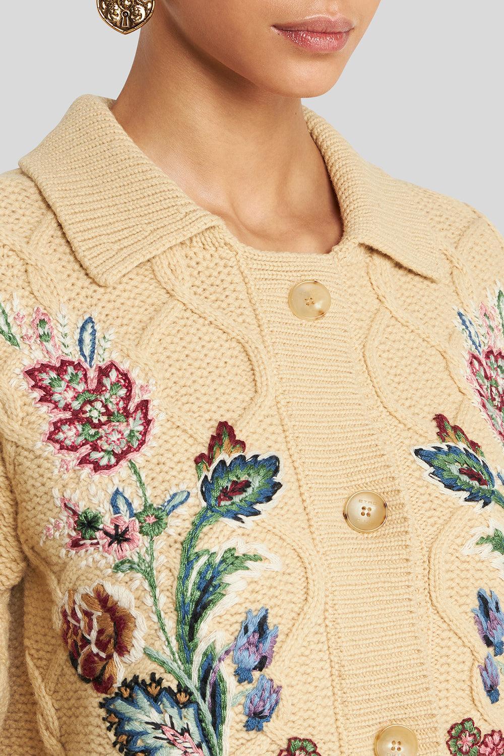 Knit Collared Jacket - Image 4