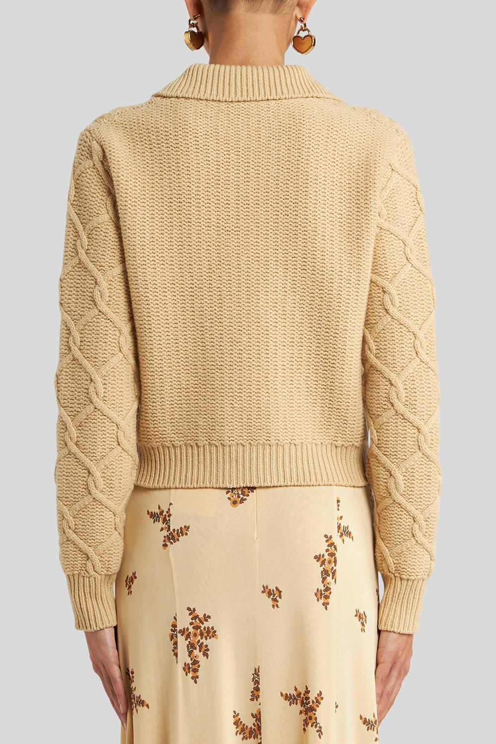 Knit Collared Jacket - Image 5