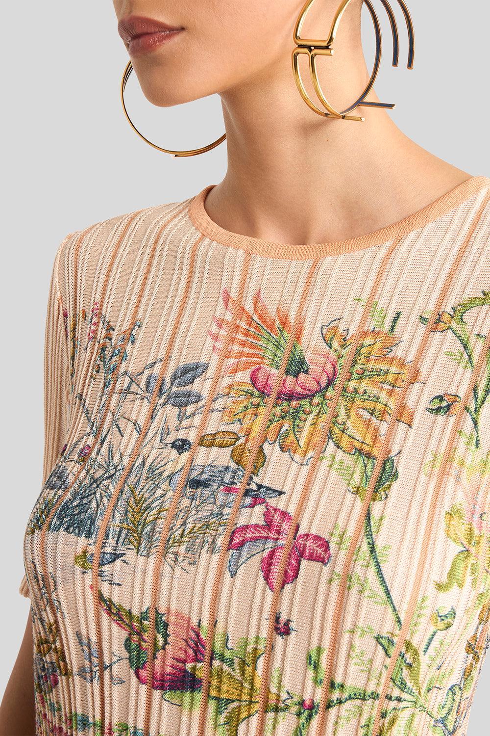 Knit Pleading Crop Top - Image 3