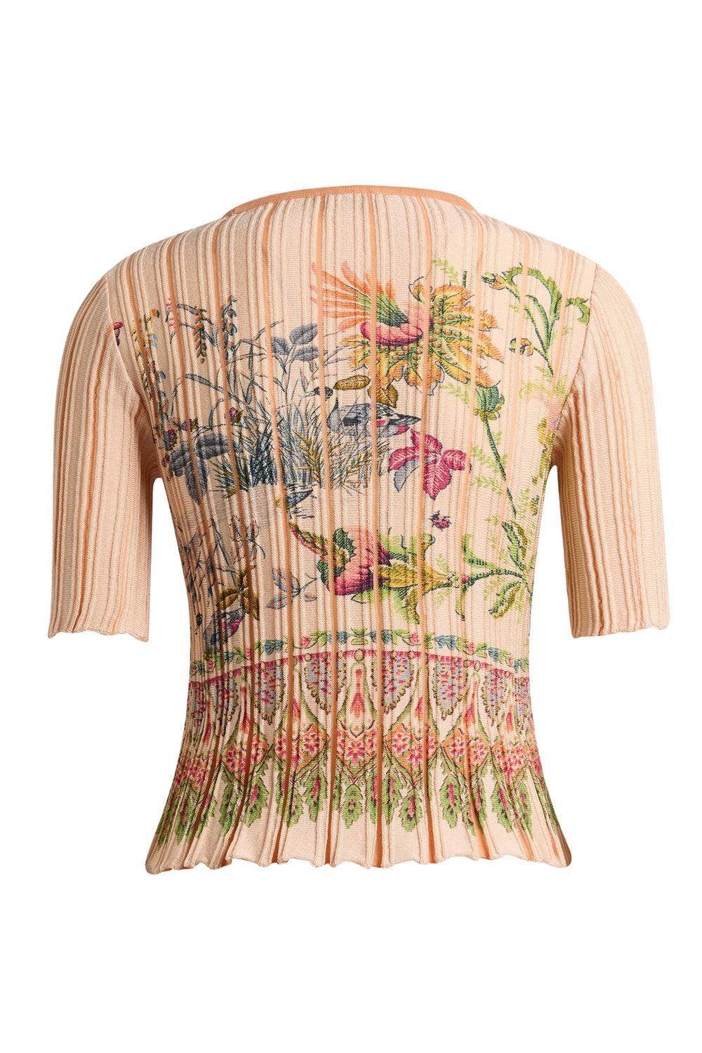 Knit Pleading Crop Top - Image 5