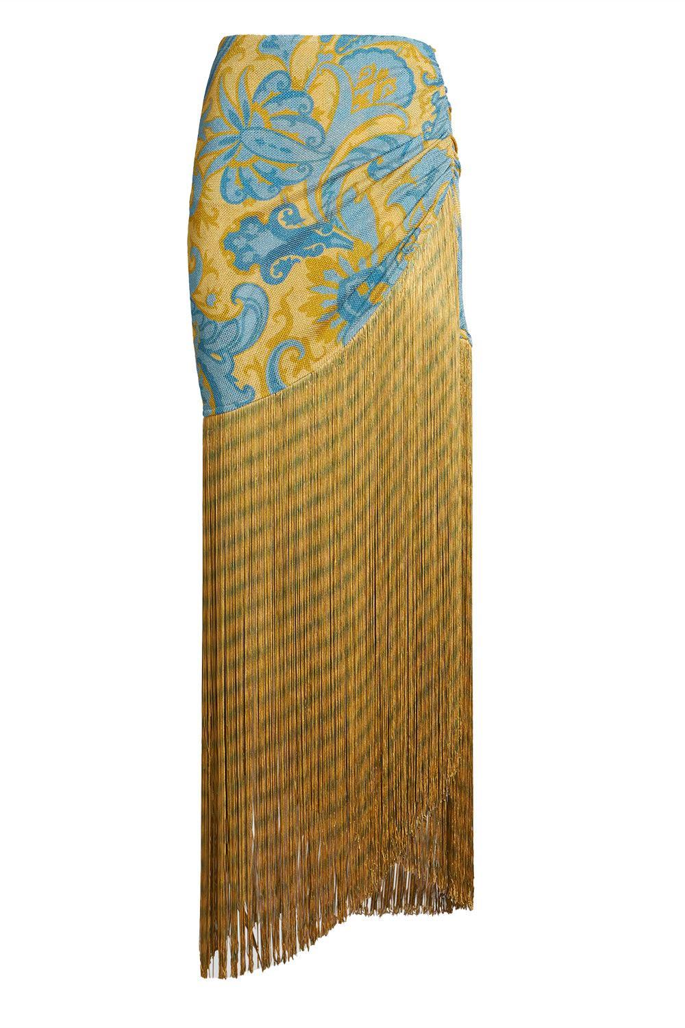 Long Fringe Skirt