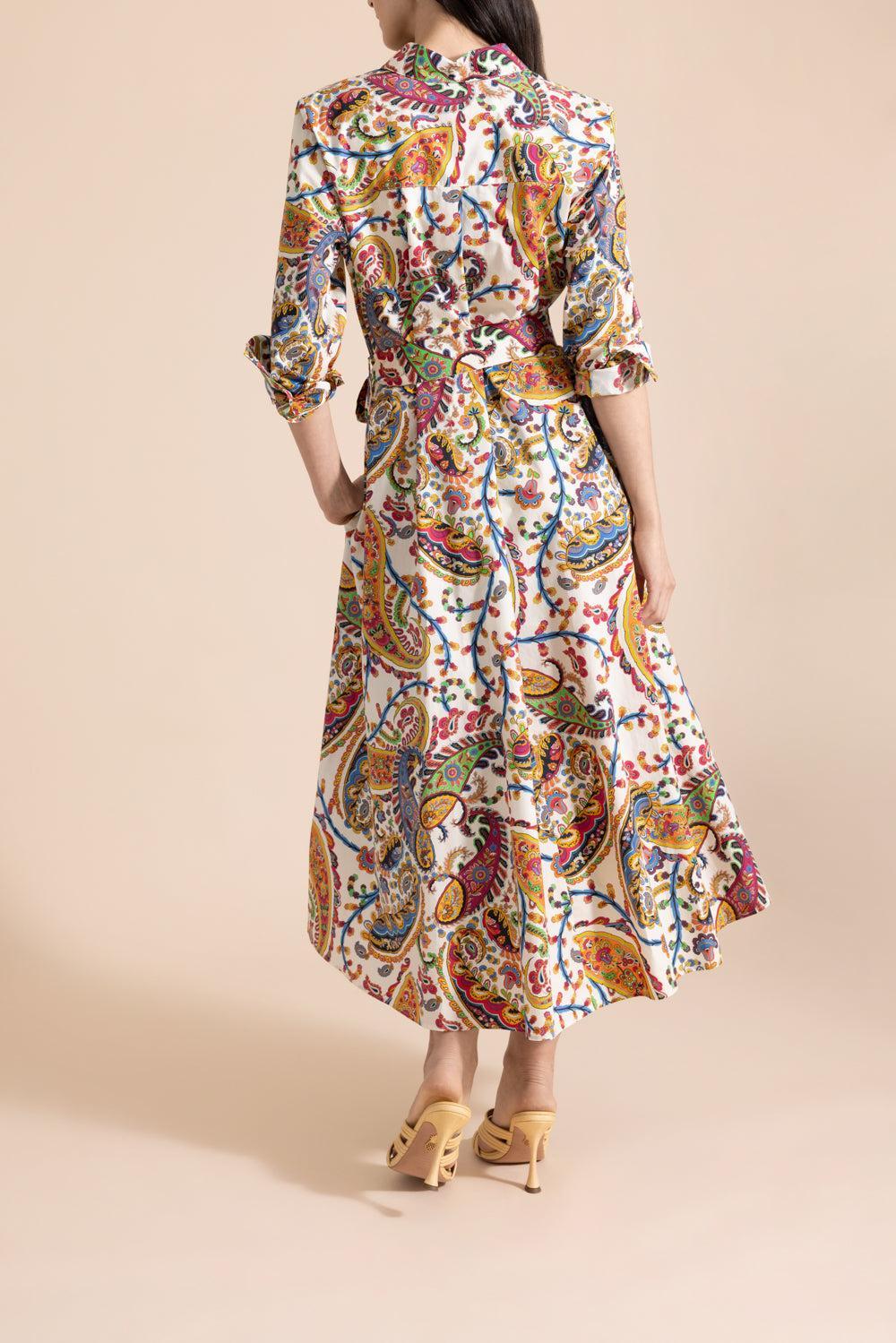 Long Sleeve Midi Shirt Dress - Image 4