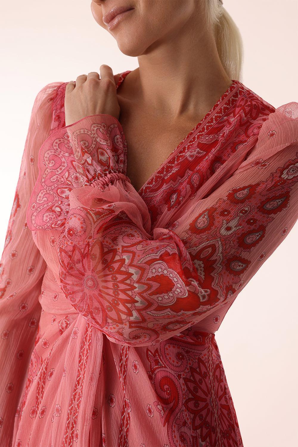Long Sleeve VNeck Gown - Image 3